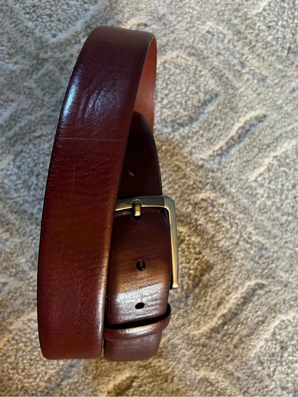 Bosca Men's Belt Old Leather Napoli Dark Brown Size 44/110